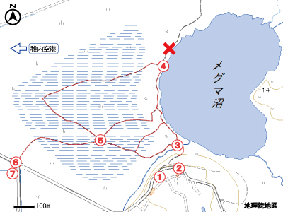 メグマ沼自然公園マップ