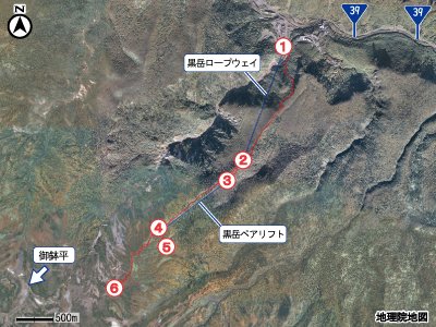 黒岳マップ