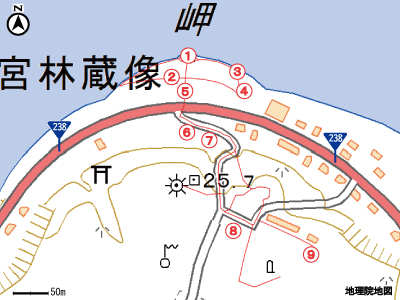 宗谷岬マップ