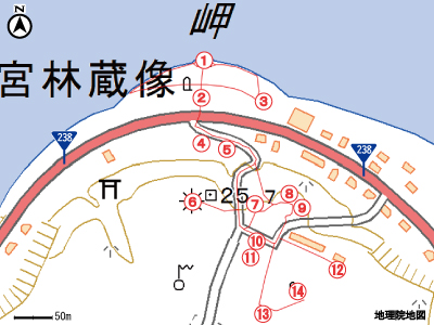 宗谷岬公園マップ