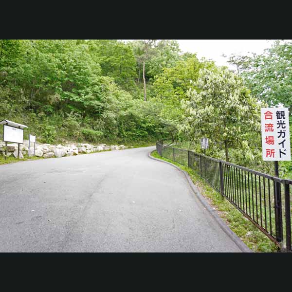 竹田城跡 表米神社登山道 ガイド合流地点