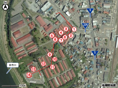 余市蒸溜所マップ