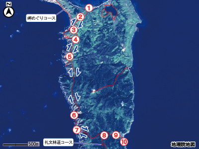 8時間コースマップ