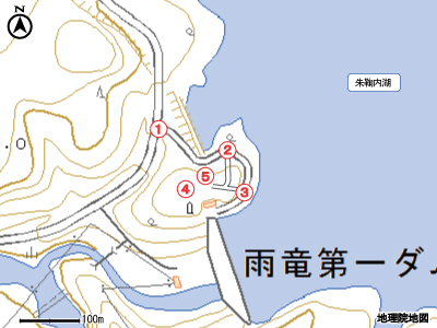 朱鞠内湖展望台マップ
